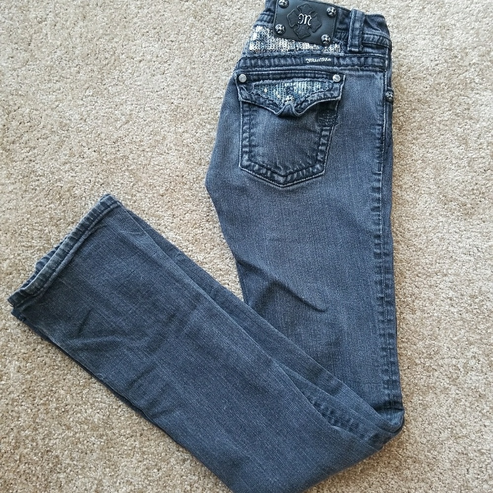 Black miss me jeans